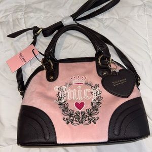 Juicy couture pink heritage bowler bag
